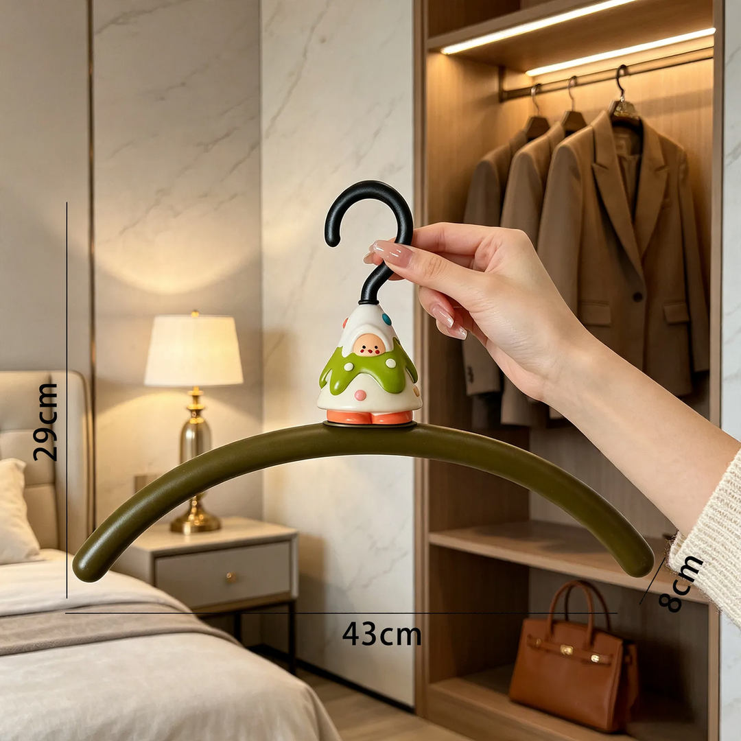 Clothes hanger with forest motif, shape-stable, scratch-free