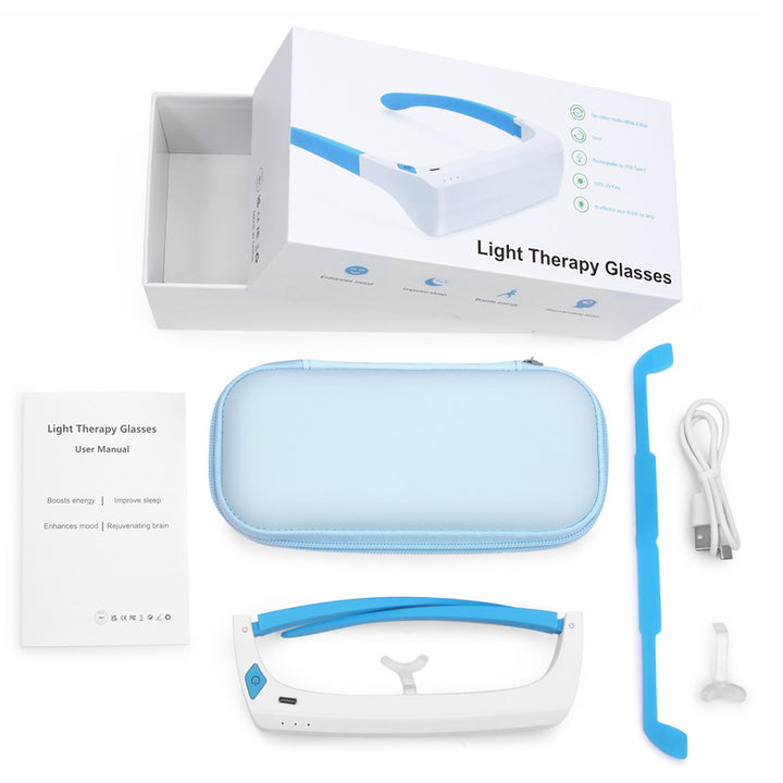 Portable LED Light Therapy Glasses, Model SE-E480