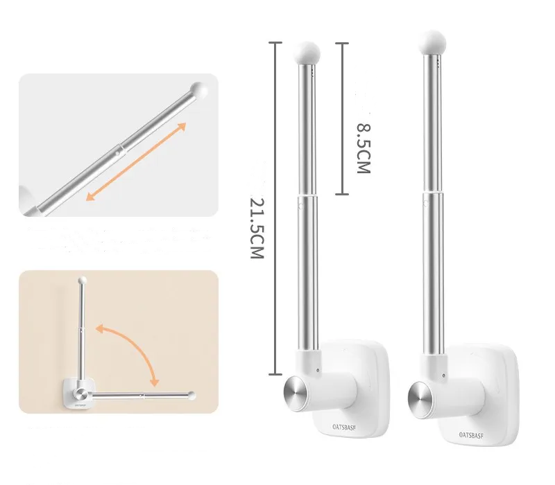 BowLift | No-Drill Curtain Storage Hanging Hooks