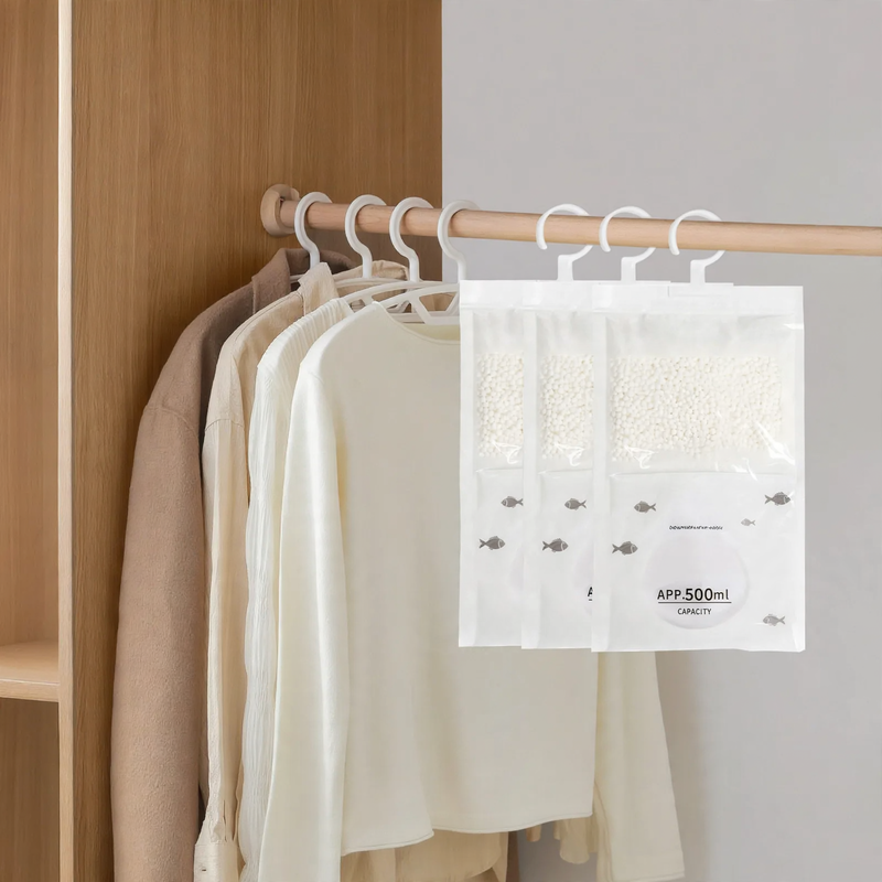 Moisture absorber bags for the household