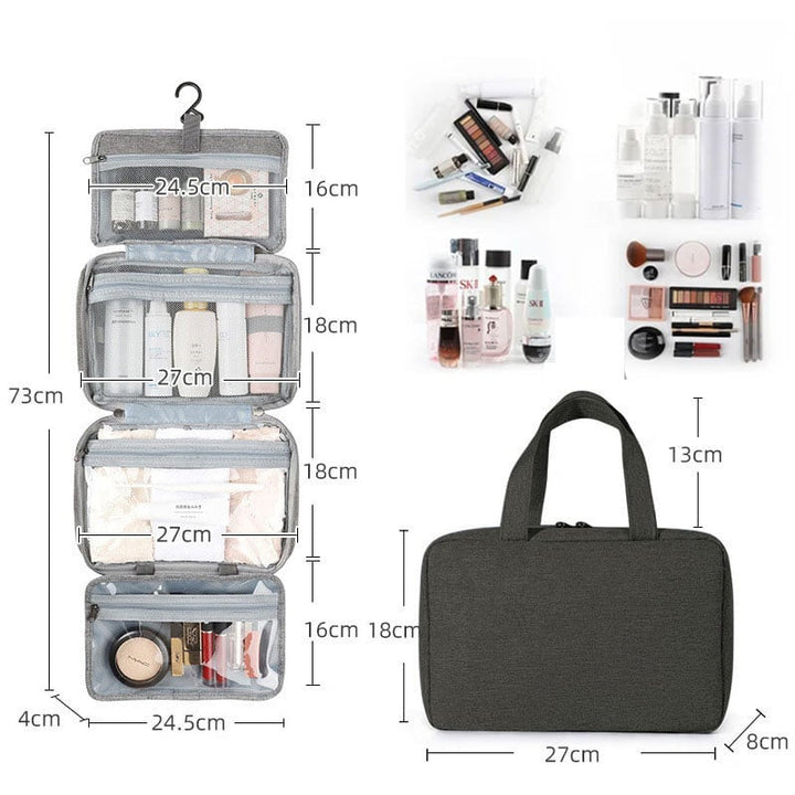 Waterproof Toiletry Bag Travel Bag with Hook for Hanging Bowlift