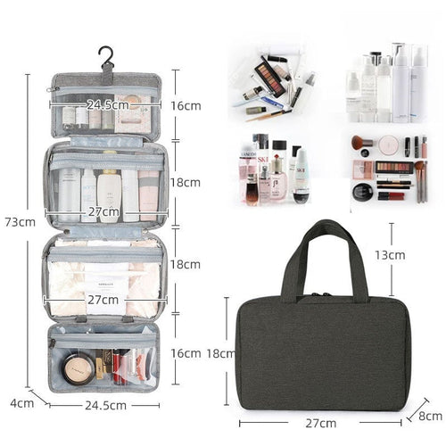 Waterproof Toiletry Bag Travel Bag with Hook for Hanging Bowlift
