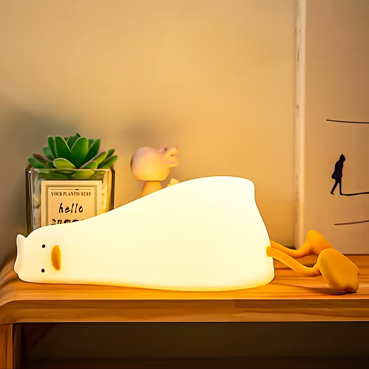 BowLift | Sleeping Duck Lamp - Rechargeable Dimmable Silicone Night Light