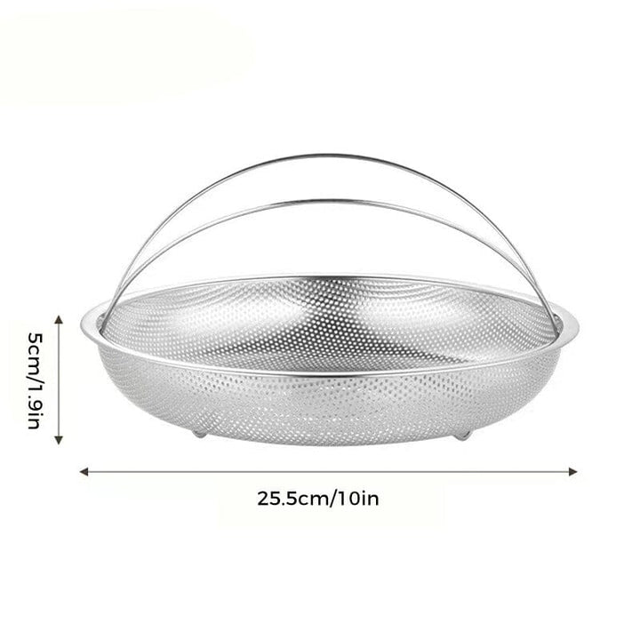 Multi-function Stainless Steel Steamer Drain Basket with Handle | Bowlift