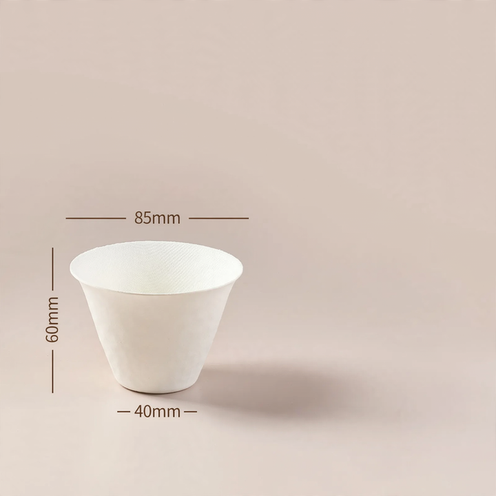 Disposable paper container, biodegradable