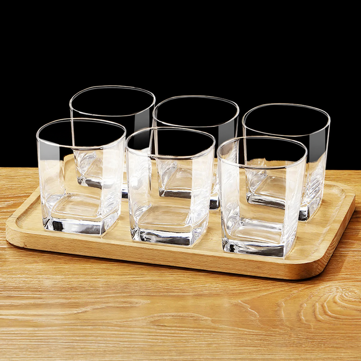 Glassatz, 6 pieces, various shapes and sizes