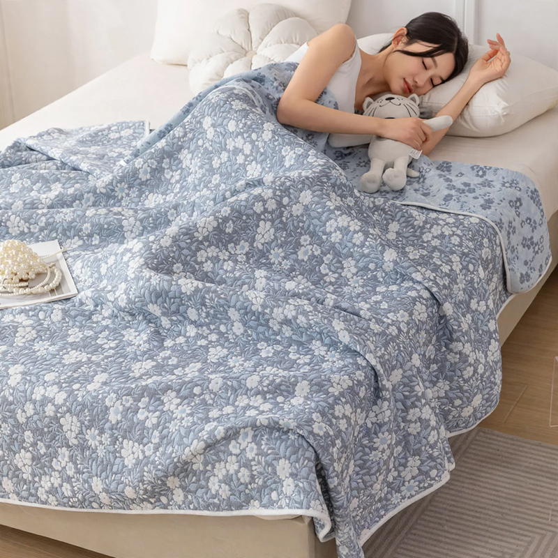 Cotton muslin blanket, 6-layer, versatile use