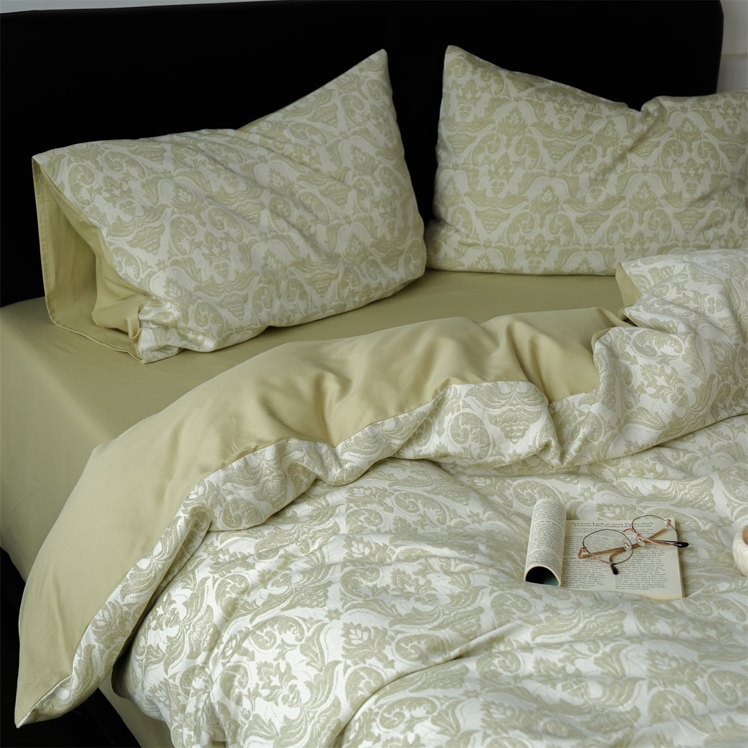 Three-layer cotton bedding set, brushed