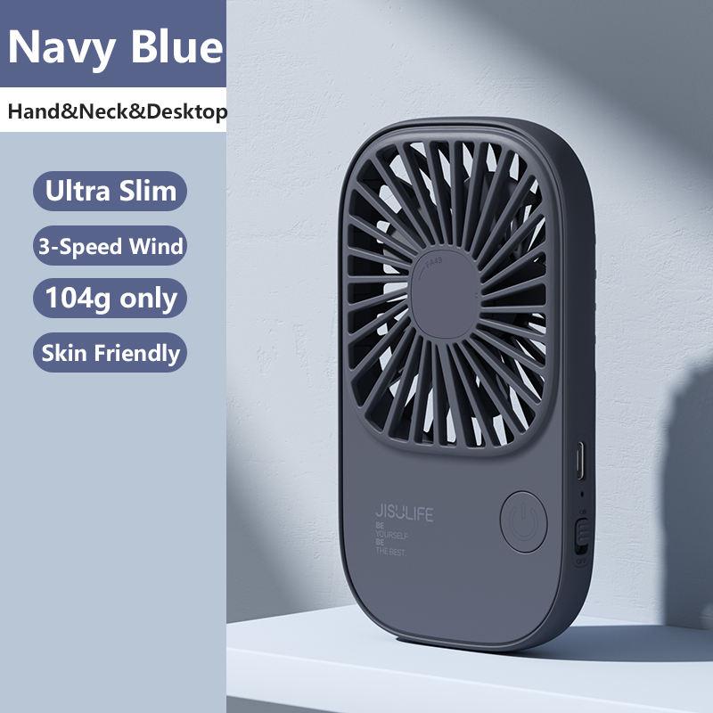 Mini Handheld USB Rechargeable Fan with 3 Speeds, Portable Lash Fan & Desk Stand | Bowlift