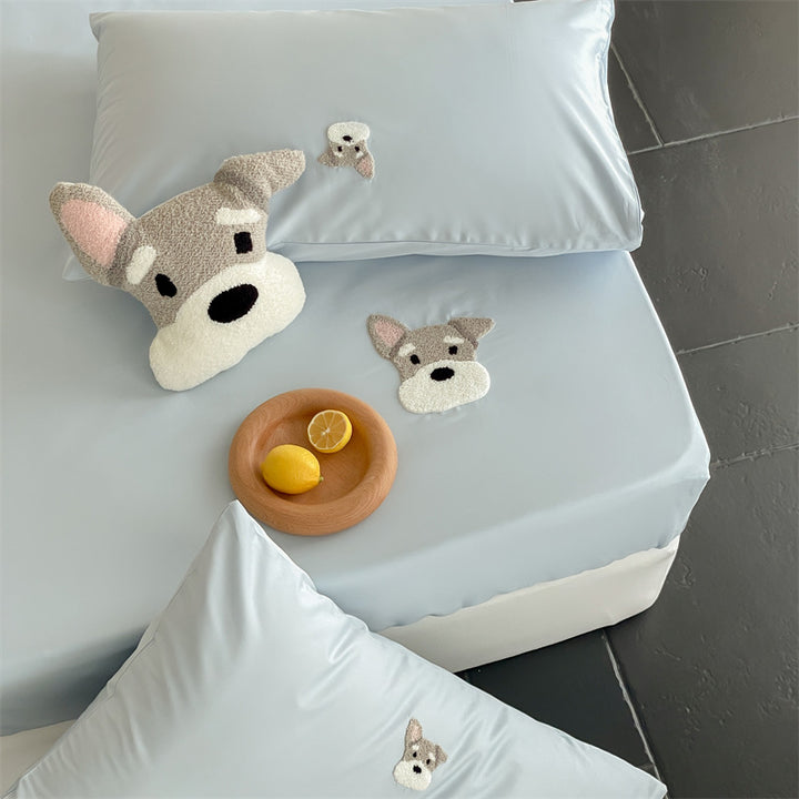 Bed sheet made of long-staple cotton, cartoon design