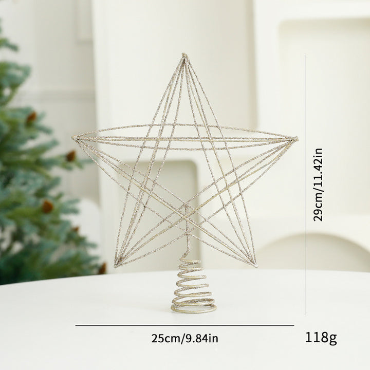 Christmas tree topper star made of iron