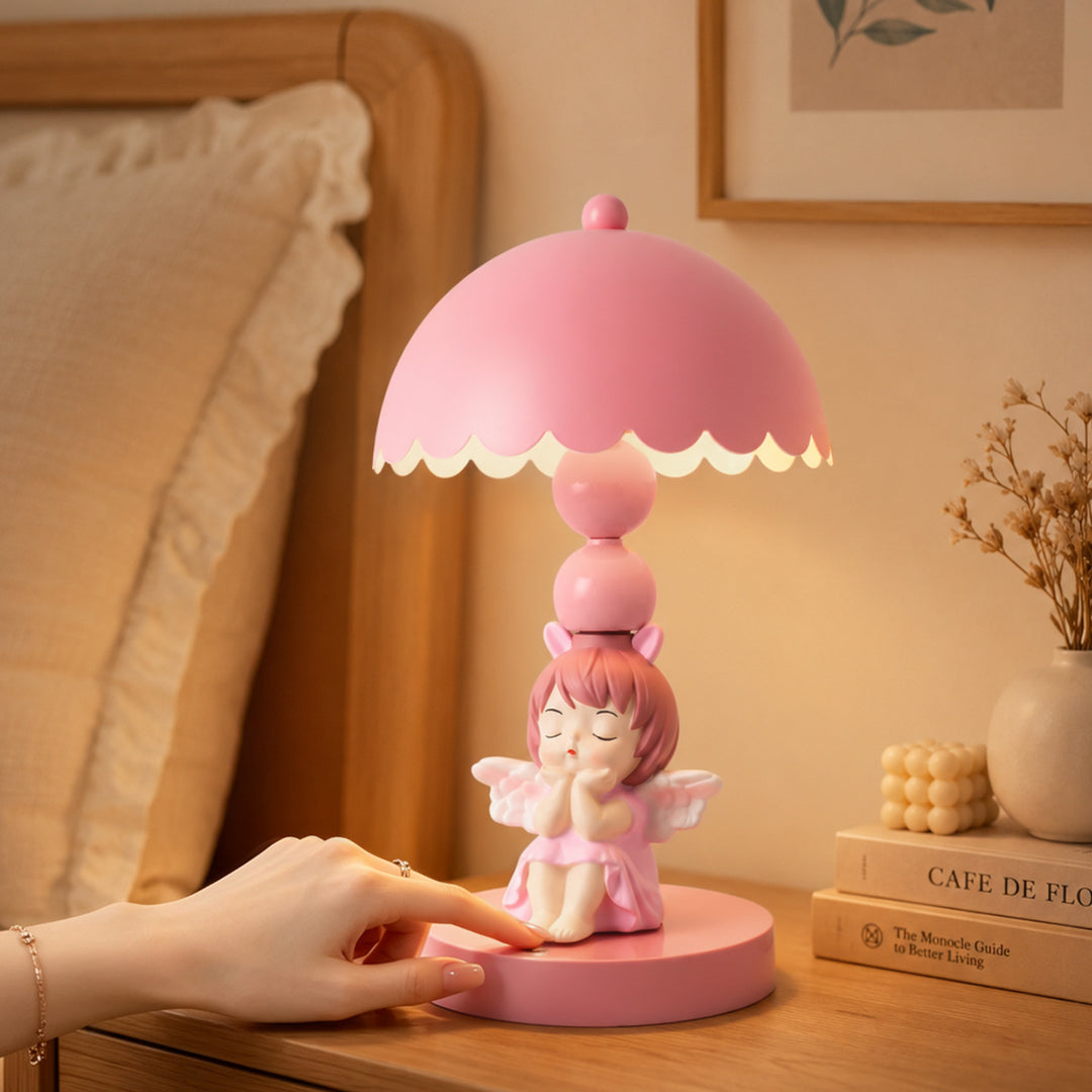 Rosa Angel-Table Lamp with Color Change, Touch Control