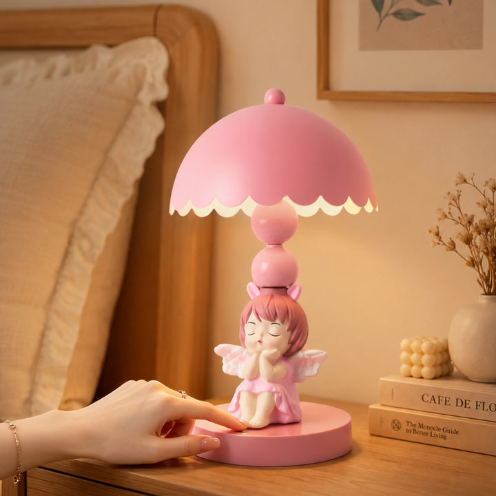 Rosa Angel-Table Lamp with Color Change, Touch Control