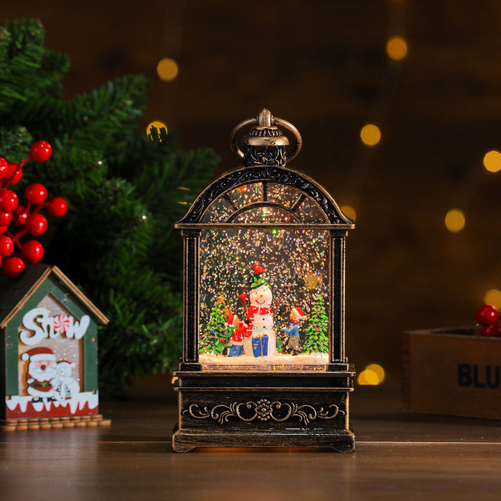 Decorative Christmas window light with music and light