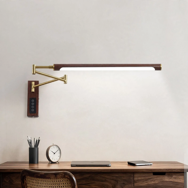 Adjustable wall reading light with full spectrum light