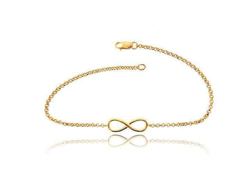 BowLift | Infinity Vermeil Yellow Gold Chain Bracelet