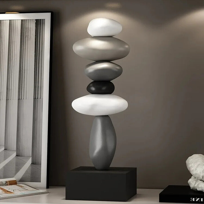 StoneBalance - Modern stable stone sculpture Bowlift