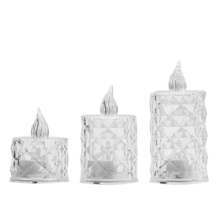 LED Stumpen Candle, wavy edge