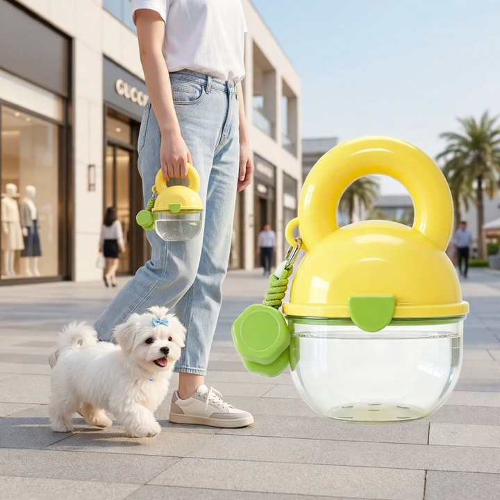 Portable water bottle for pets