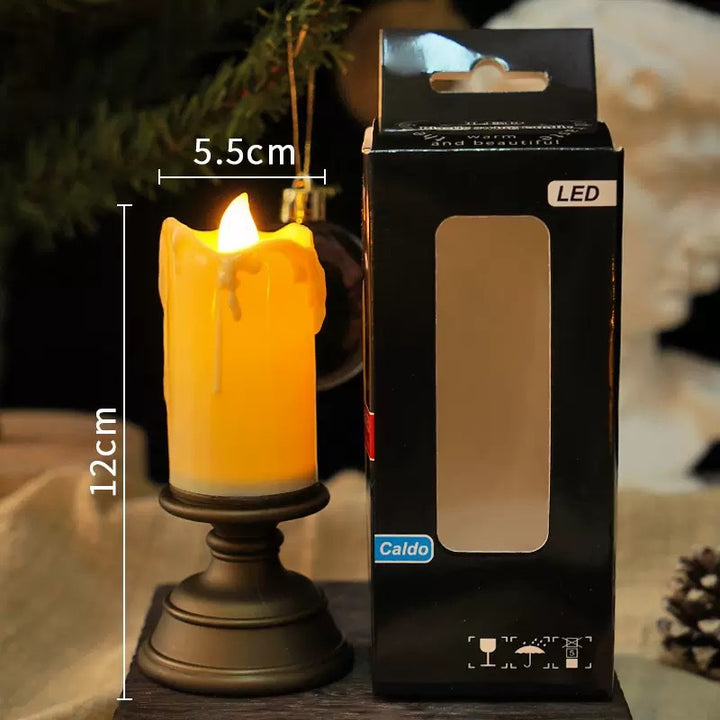 LED Real Wax Effect Candle with Drip Effect