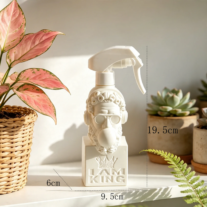 Garden plant sprayer with flower head design
