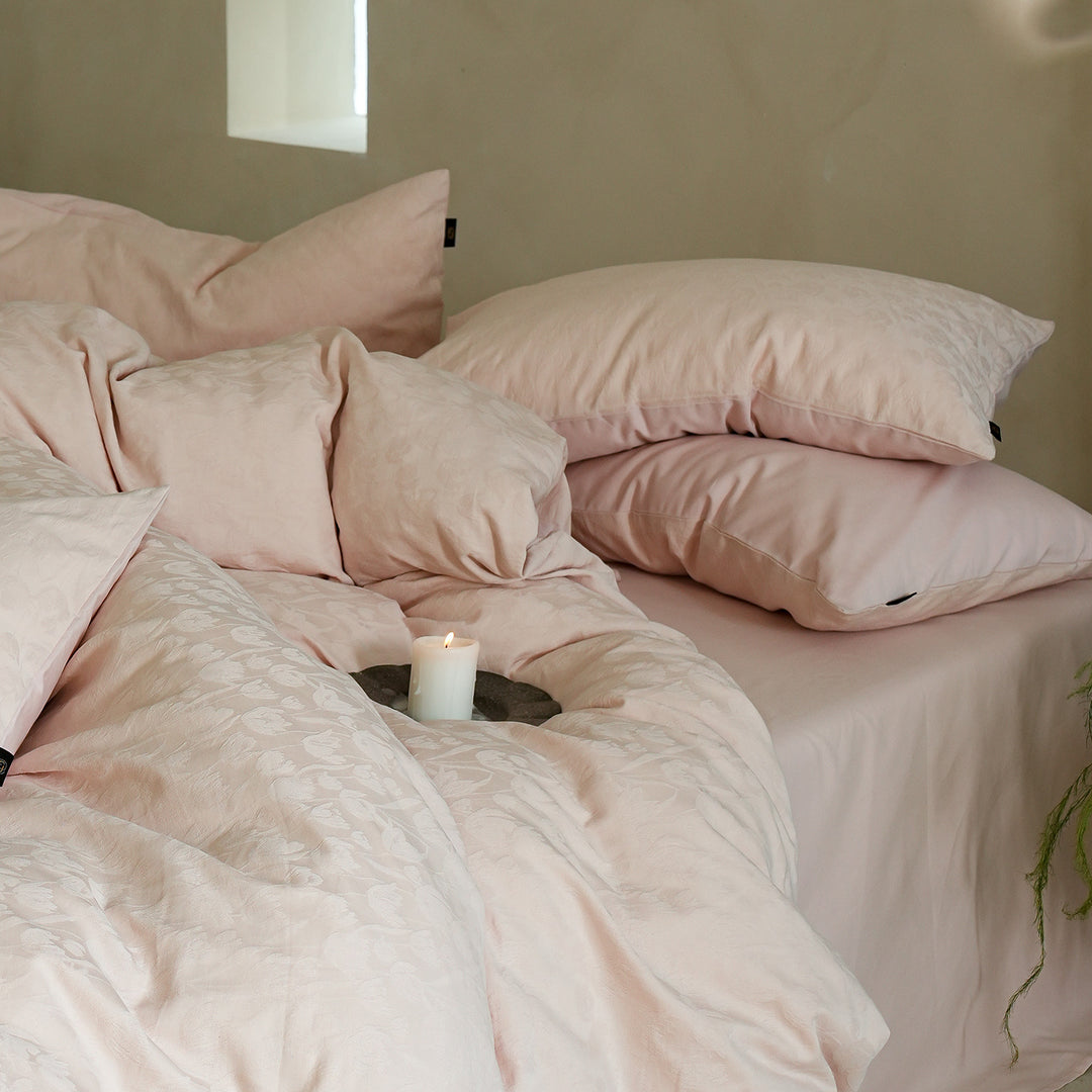 Jacquard bedding made of long-staple cotton, 4-piece