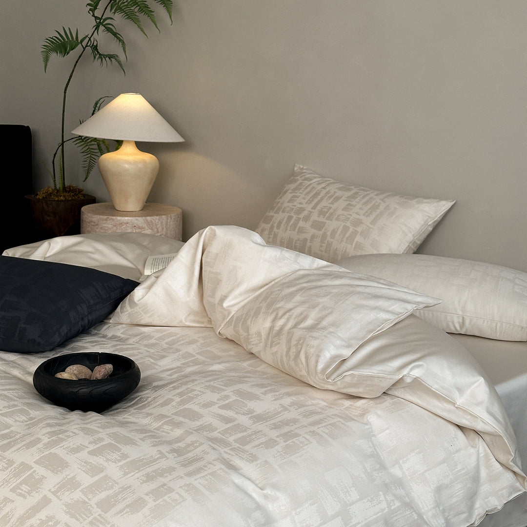 Cotton bedding set, 100S, embossing