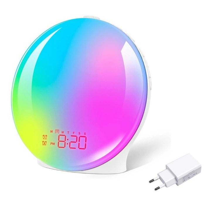 Smarter LED alarm clock with sunrise simulation and RGB light