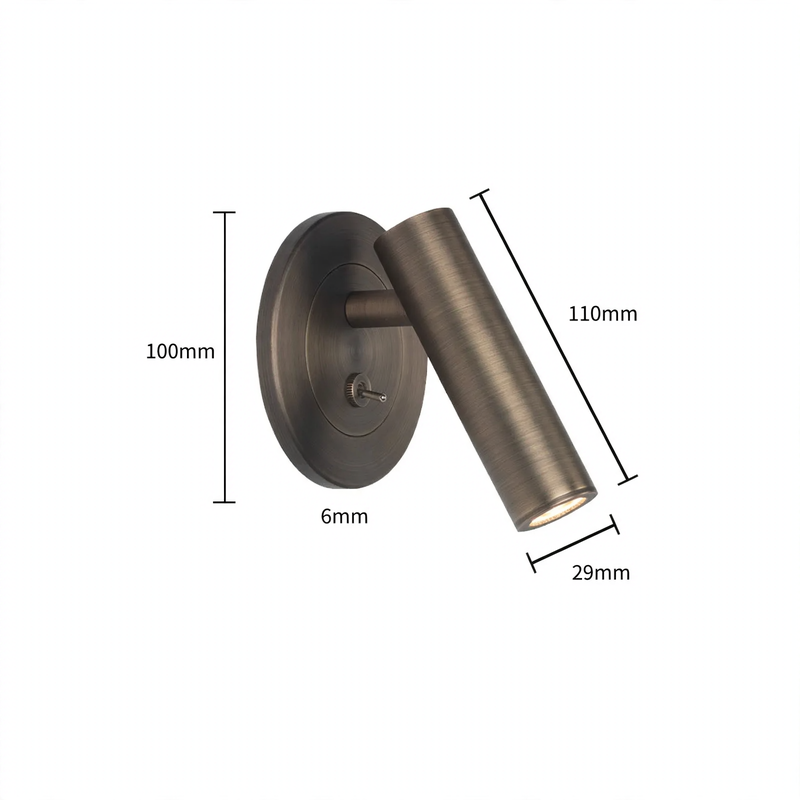 Minimalist LED Wall Light for the Bedroom
