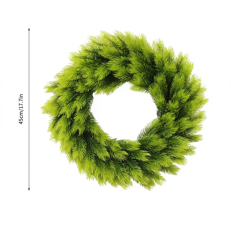 Artificial Christmas wreath made of plastic, 10-30 cm