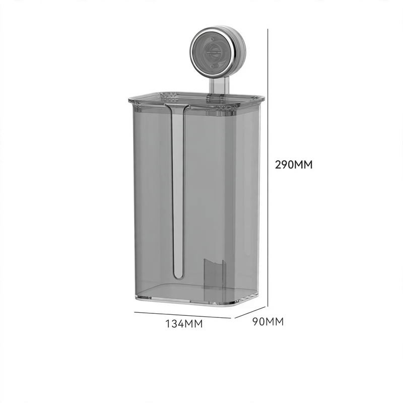 Paper towel box with suction cup, drill hole free, YM.6916-59063
