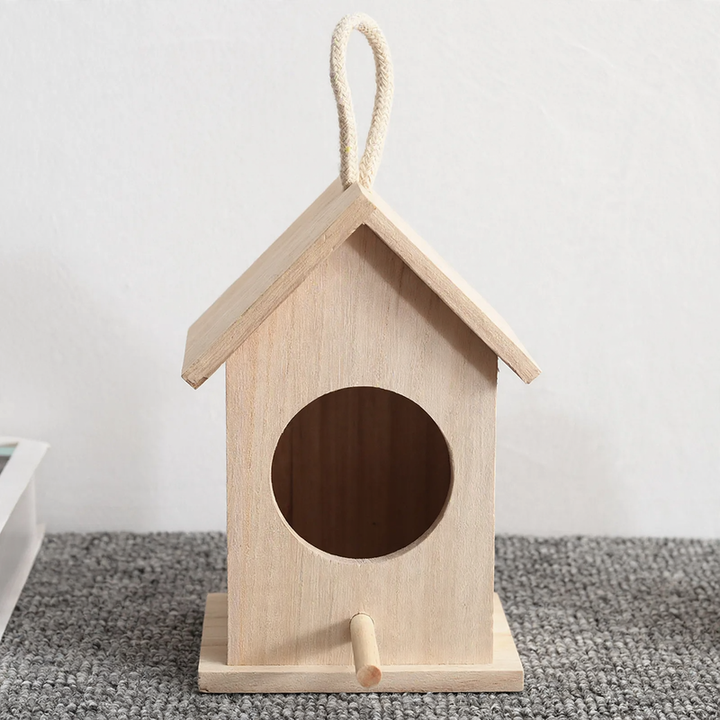 DIY Mini Birdhouse made of Pine Wood