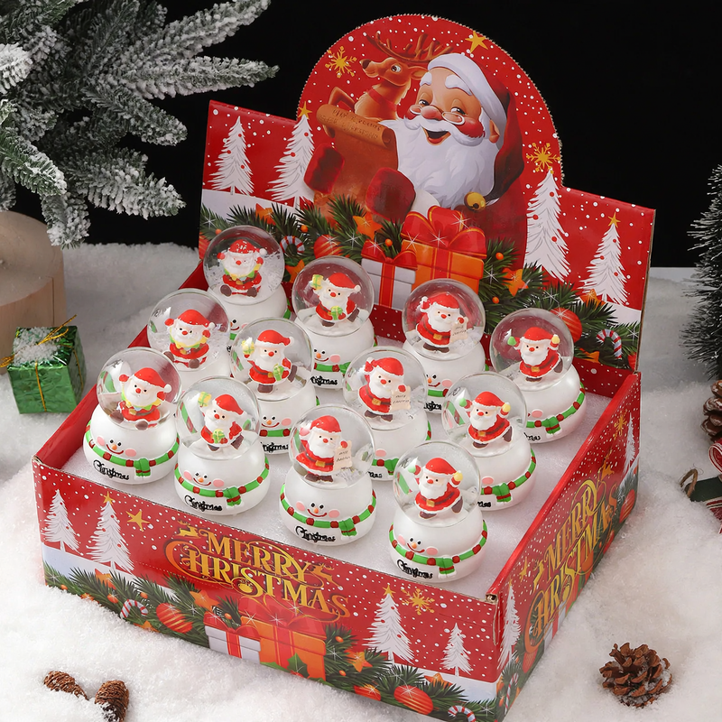 Christmas snow globe gift set with lighting