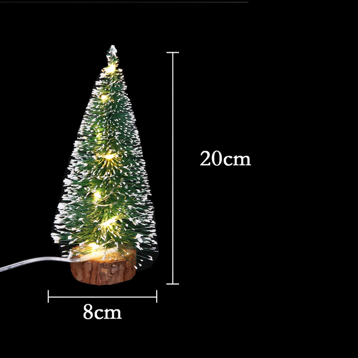 Mini Christmas tree with LED lighting as table decoration