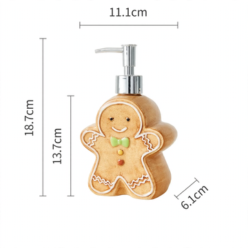 Ceramic soap dispenser with pump