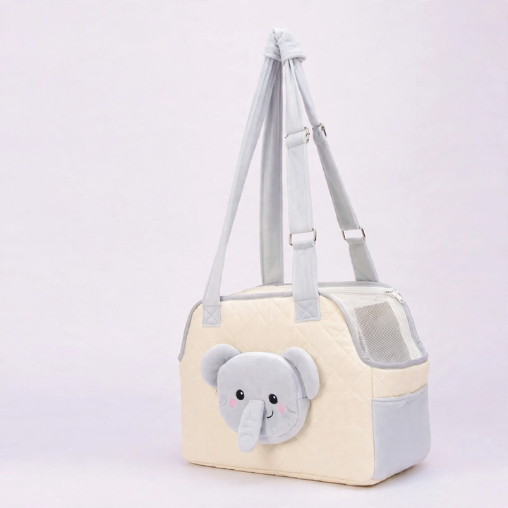 Pet backpack made of cotton fabric, portable