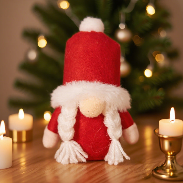 Standing Christmas Elf Figure with Star Hat