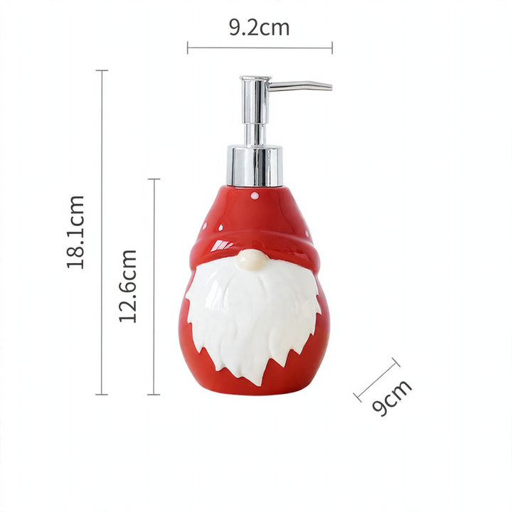 Ceramic soap dispenser with pump