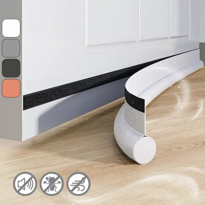 Door bottom seal with leather look