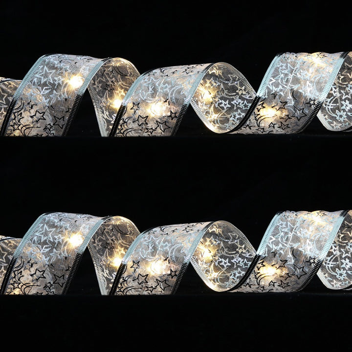 Decorative LED fairy lights with ribbon