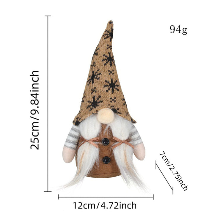 Christmas elf with knitted hat, fabric hanging figure