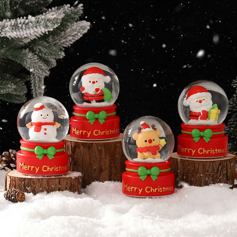 Christmas snow globe with lighting