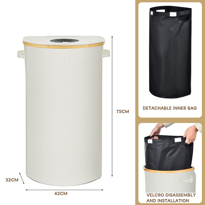 Foldable laundry basket made of oxford fabric