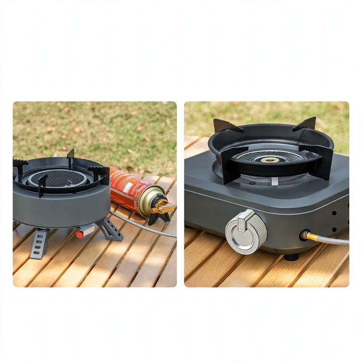 Portable gas stove with infrared burner