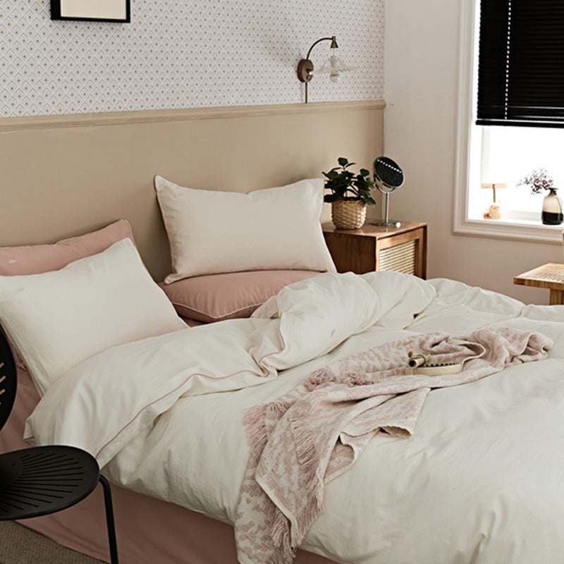 Bedding set, 100s long-staple cotton, brushed, embroidered
