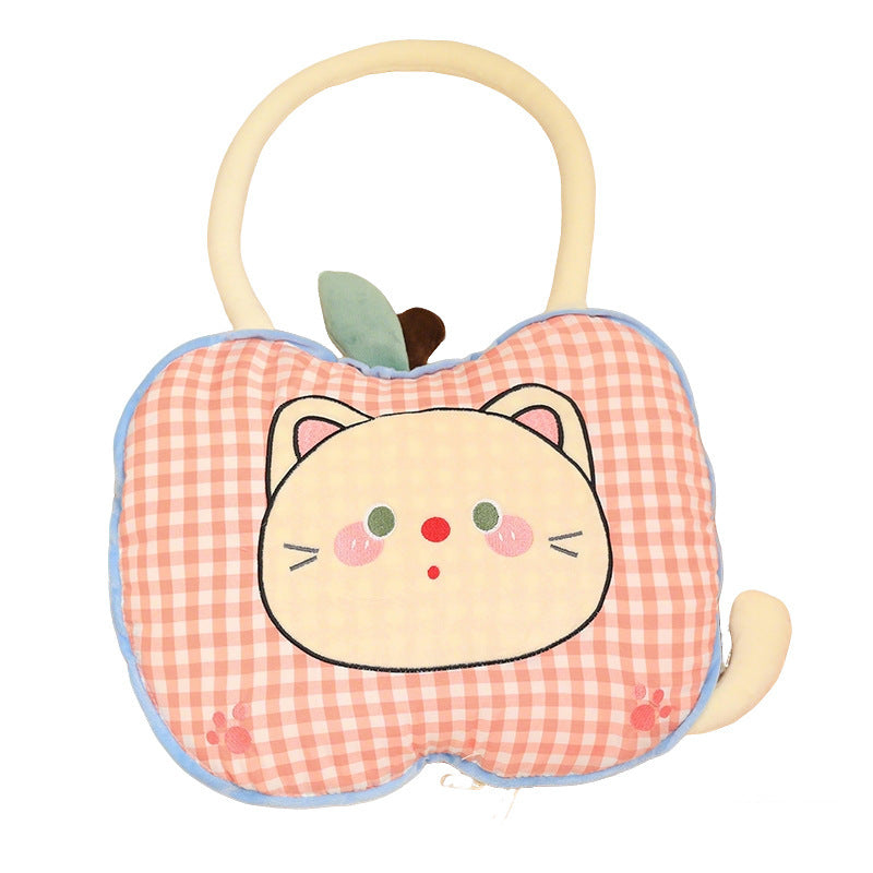 Apple cuddle pillow with blanket, 2-in-1