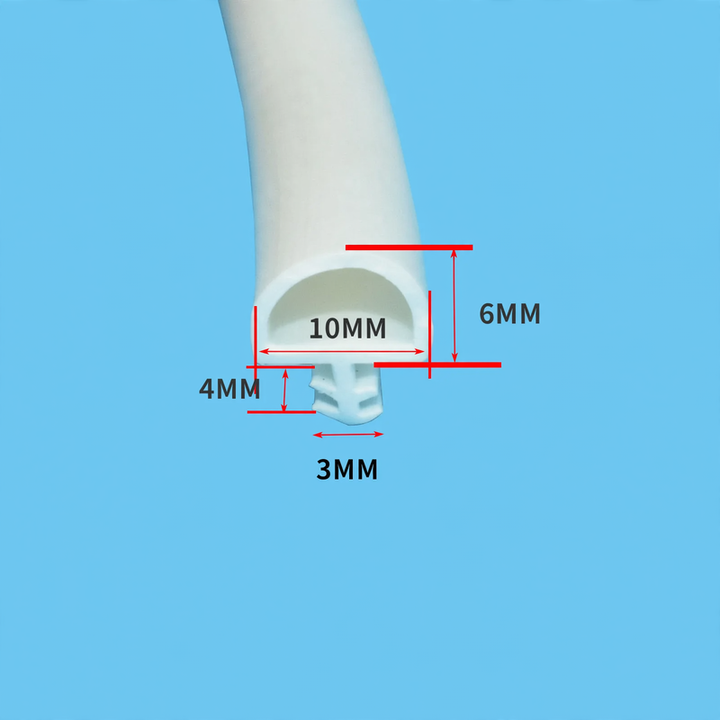 Rubber sealing strips for wooden doors, plug-in