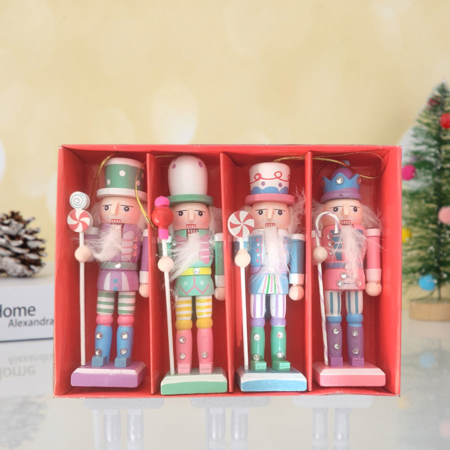 Nutcracker pendant made of wood, 12 cm