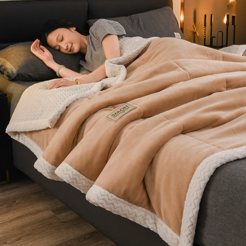 Fleece blanket, versatile, quilted