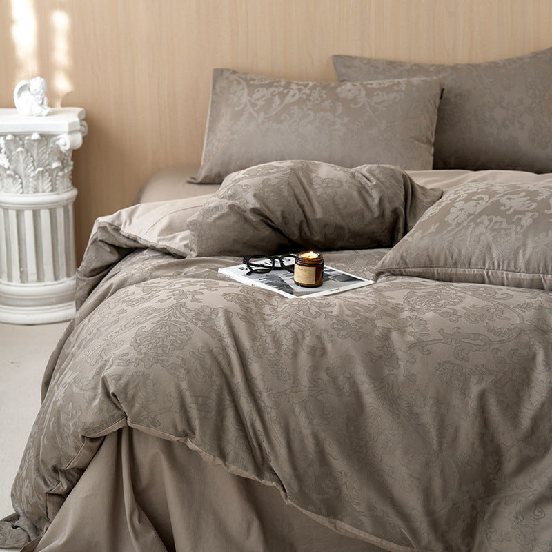 Long-staple cotton bedding set, 4-piece